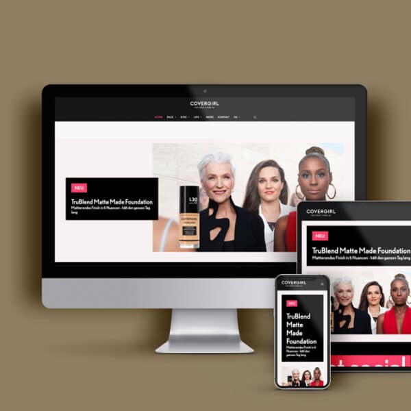 Covergirl - Referenzbild von Webspatz Webdesign Zürich