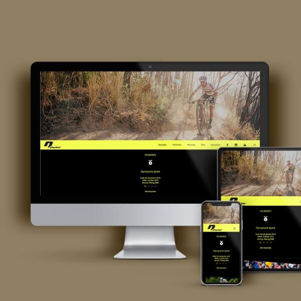 Nino Schurter - Referenzbild von Webspatz Webdesign Zürich