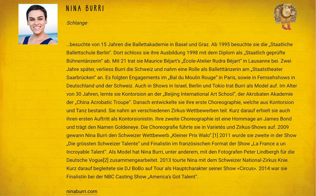 Löwen Musical - Referenzbild von Webspatz Webdesign Zürich