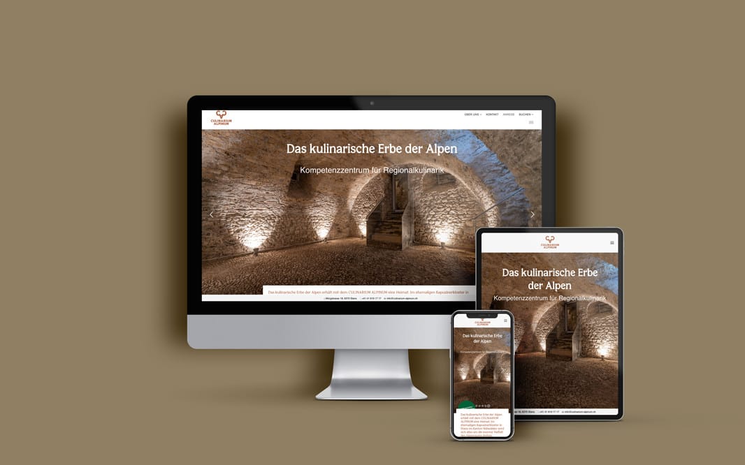 Portfolios 57 WEBSPATZ WEBDESIGN GmbH Culinarium Alpinum - Referenzbild von Webspatz Webdesign Zürich