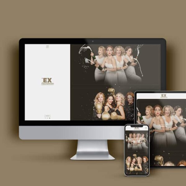 Die Exfreundinnen - Referenzbild von Webspatz Webdesign Zürich