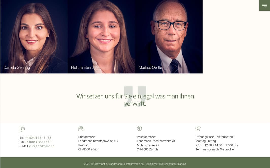 Landmann Rechtsanwälte 6 WEBSPATZ WEBDESIGN GmbH Landmann Rechtsanwälte 5 WEBSPATZ WEBDESIGN GmbH