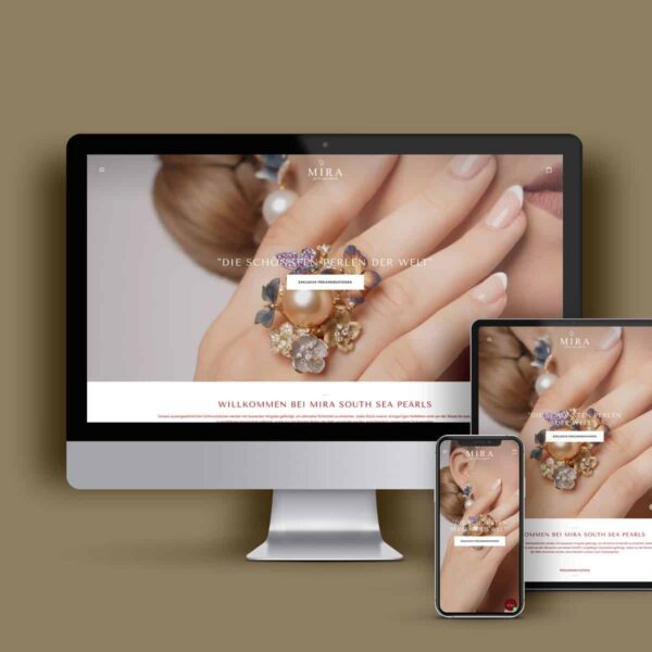 Shopify Webdesign Schweiz - Schmuck - Perlschmuck